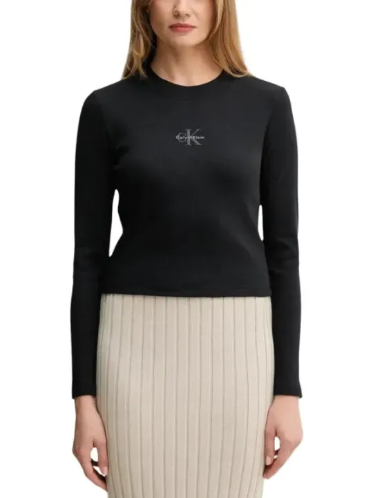 Calvin Klein Jeans Damen Pullover Schwarz | online kaufen