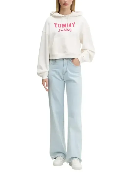 Tommy Hilfiger Jeans Damen Fleece Weiß | online kaufen