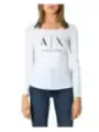 Weißes Armani Exchange Langarm-T-Shirt