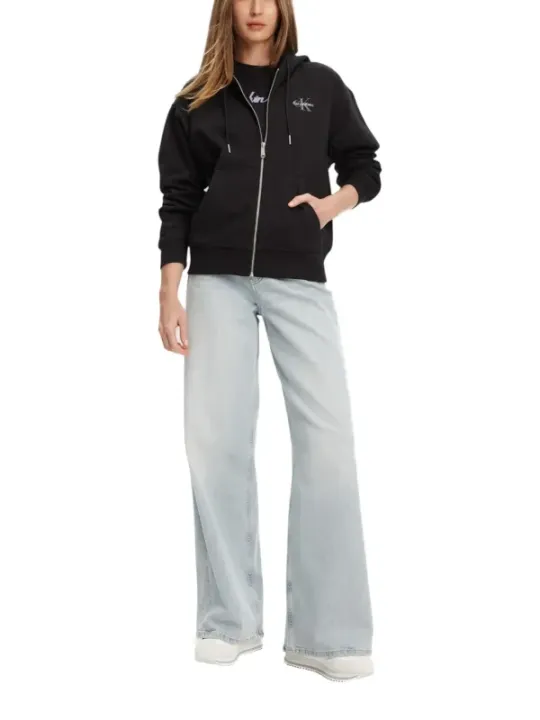 Calvin Klein Jeans Damen Fleece Schwarz | online kaufen
