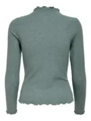 Gerippter Rollkragenpullover blau Only 220834