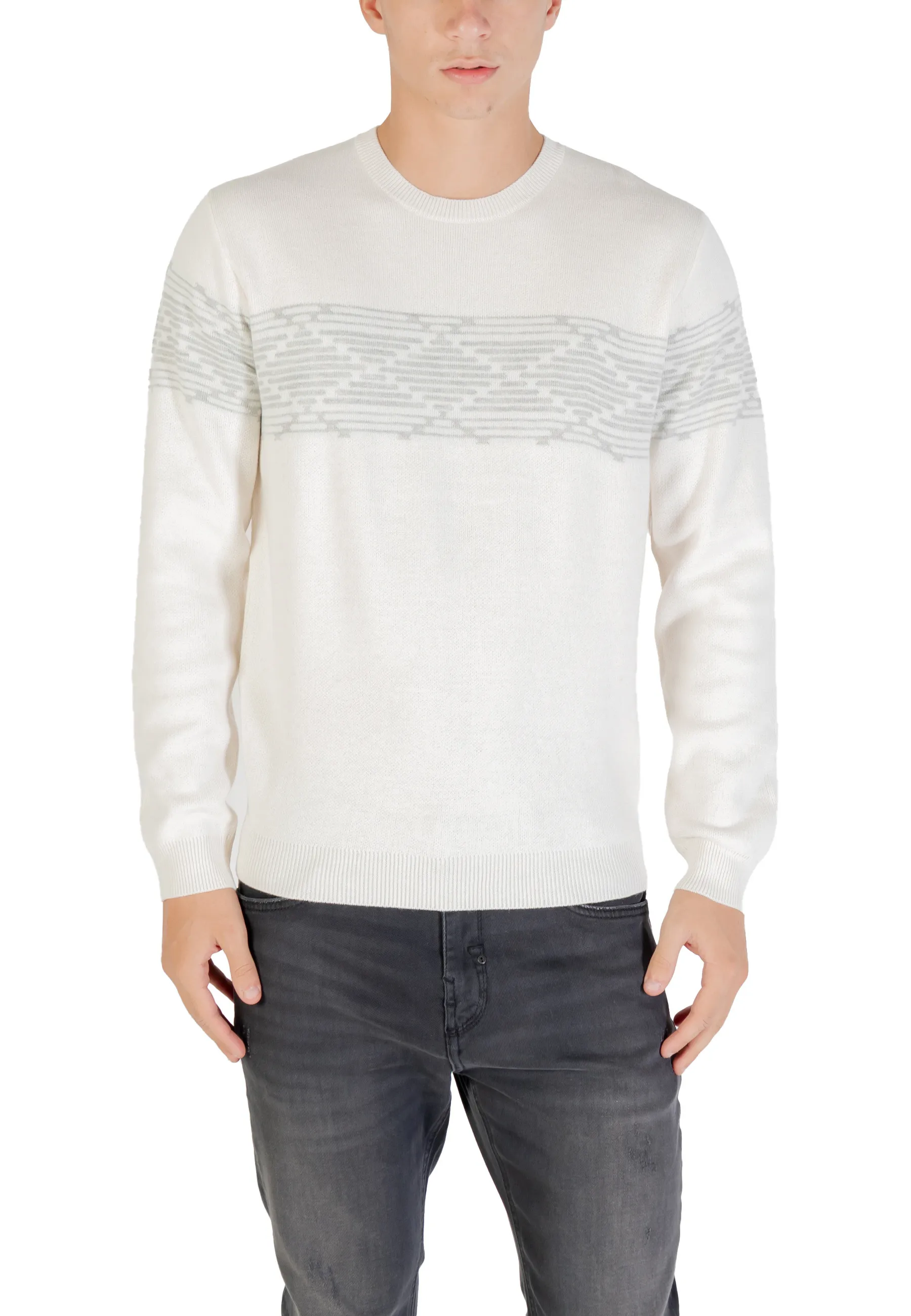 Herren Pullover Weiß 491400
