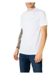 Weißes Armani Exchange Rundhals-T-Shirt