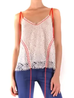 Pinko Damen Tanktop Weiß leihen - Flex-Fashion Verleih