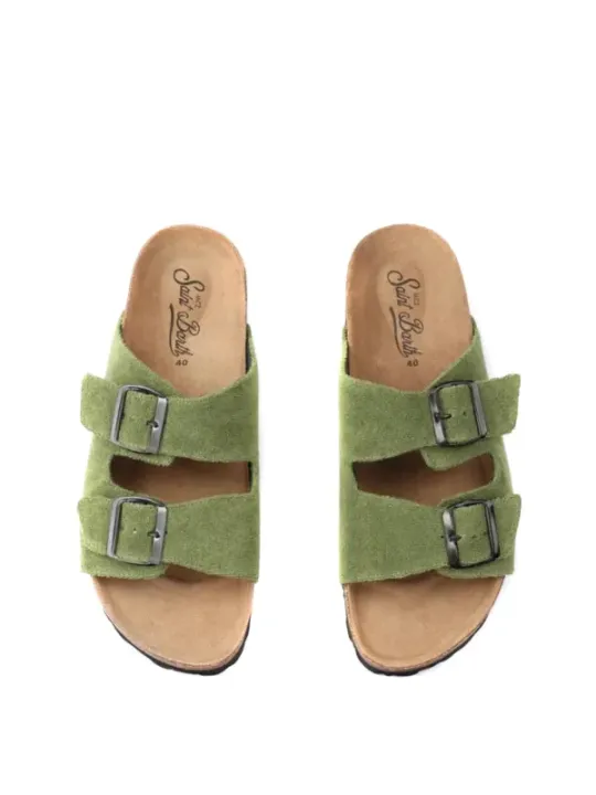 Mc2 Saint Barth Damen Pantolette Grün | online kaufen