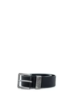 Silberner Armani Exchange Gürtel mit Leder.