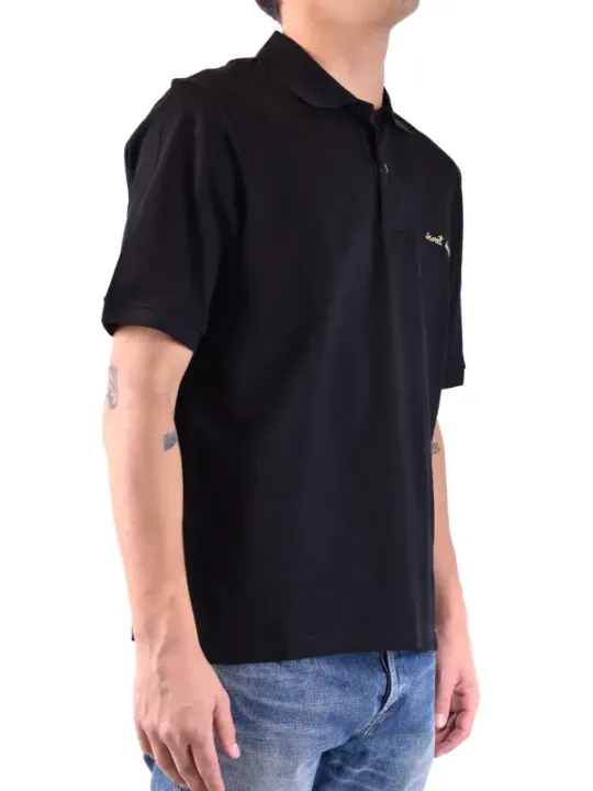 Saint Laurent Herren Polo Schwarz | online kaufen