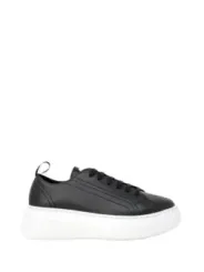 Schwarze Armani Exchange Sneaker Leder