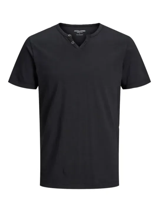 Graues Jack & Jones V-Ausschnitt T-Shirt
