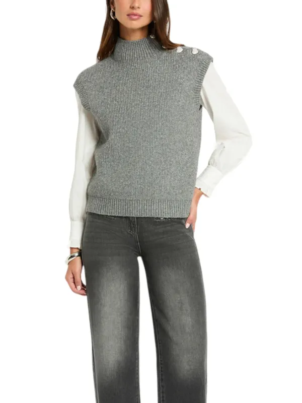 Morgan De Toi Damen Weste Grau | online kaufen