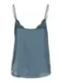 Blauer Satin-Camisole Rückansicht Only 212829