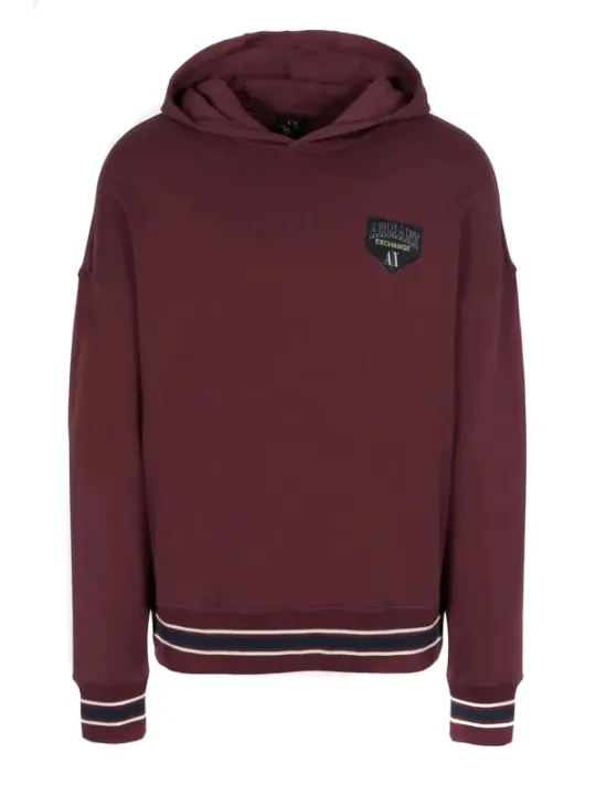 Armani Exchange Herren Fleece Bordeaux | online kaufen