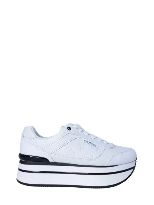 Weiße und schwarze Guess Sneakers