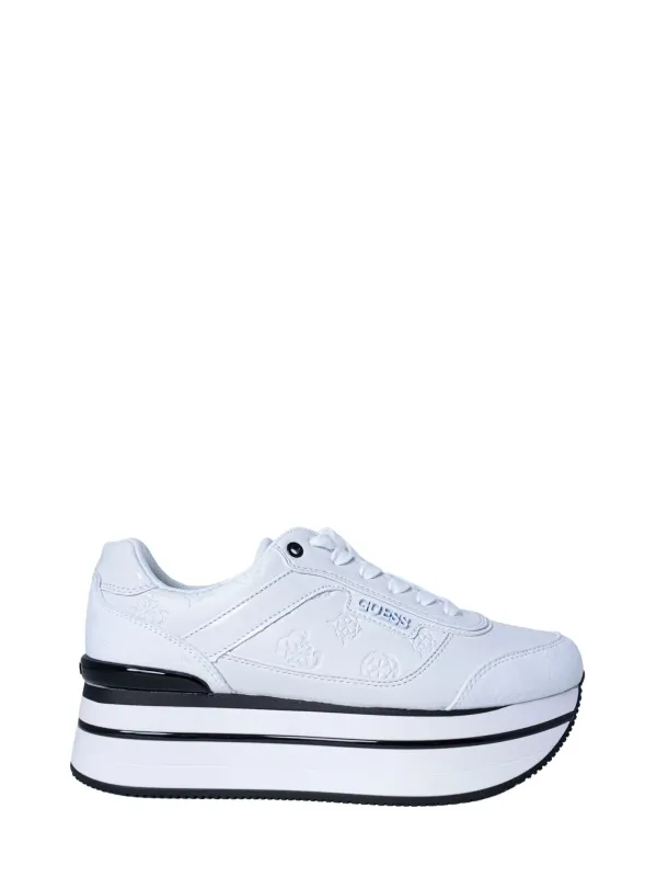 Weiße und schwarze Guess Sneakers