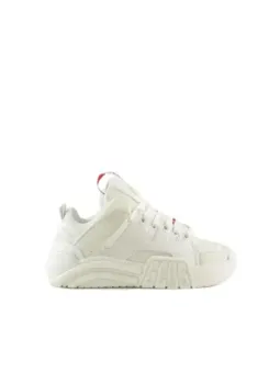 Weiße Gcds Sneaker mit roten Akzenten