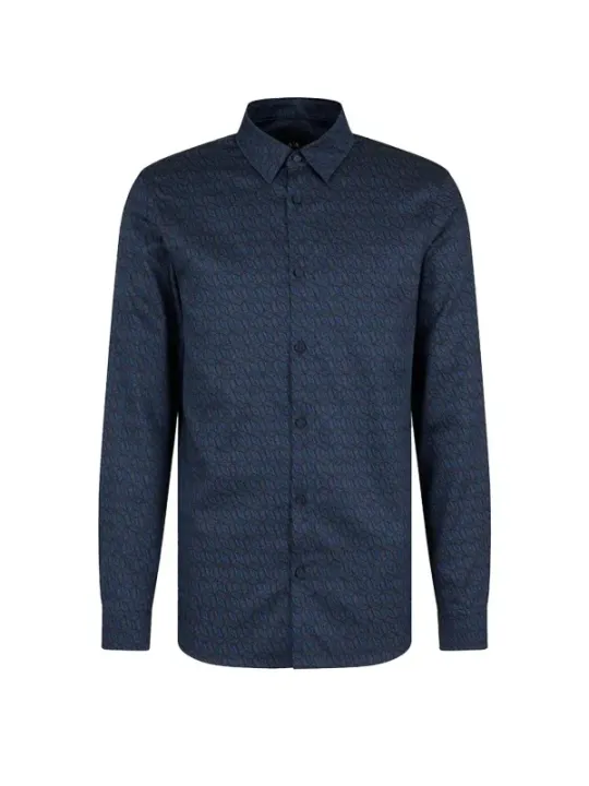 Armani Exchange Herren Hemd Blau | online kaufen