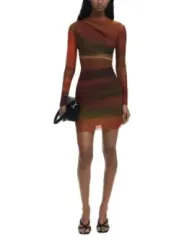 Desigual Damen Kleid Orange | online kaufen