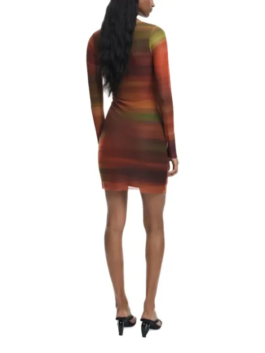 Desigual Damen Kleid Orange | online kaufen