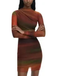 Desigual Damen Kleid Orange | online kaufen