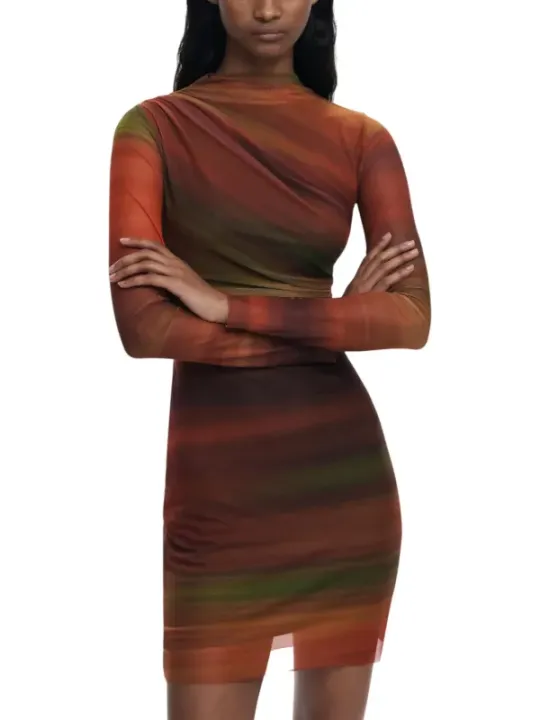 Desigual Damen Kleid Orange | online kaufen