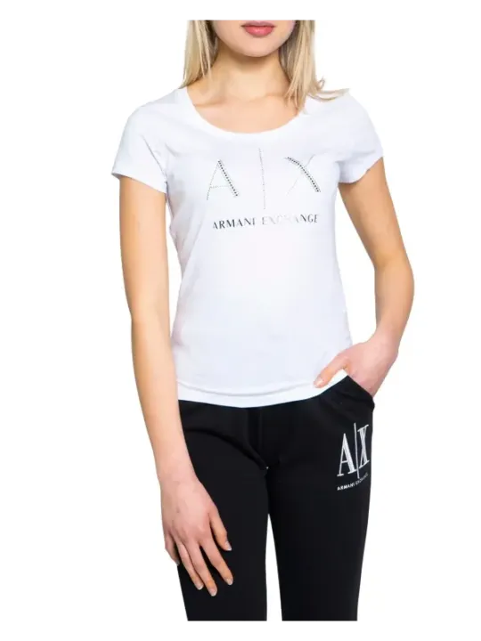 Weißes Armani Exchange Damen T-Shirt