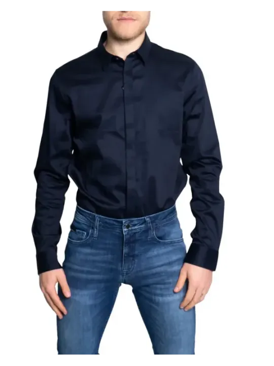 Armani Exchange Herren Langarmhemd
