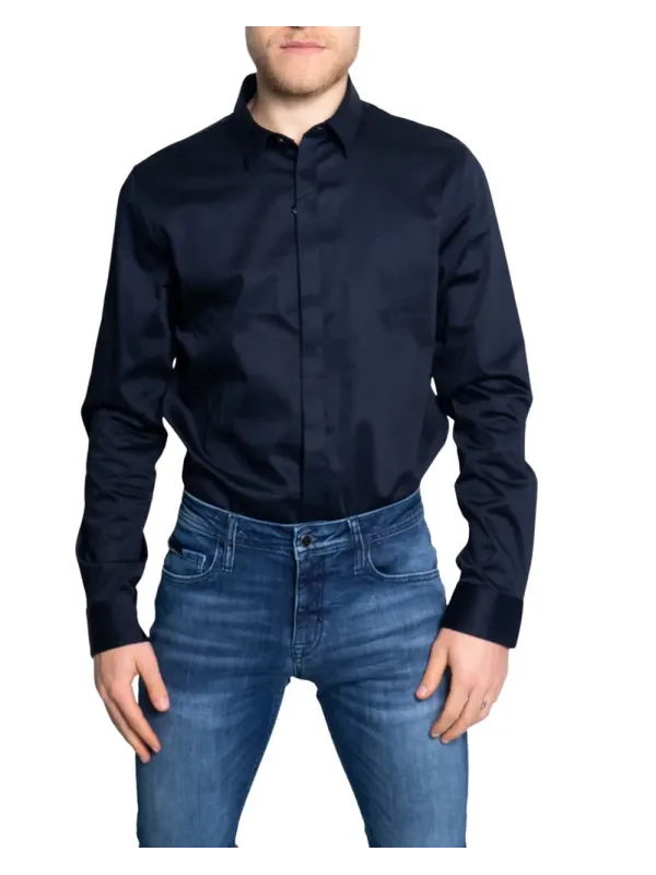 Armani Exchange Herren Langarmhemd