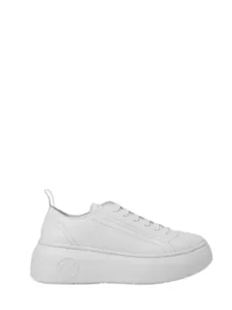 Weiße Armani Exchange Sneaker seitlich