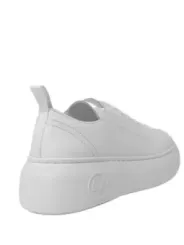 Weiße Armani Exchange Leder Sneaker