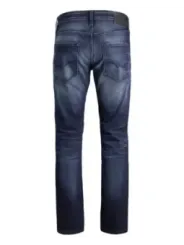 Dunkle blaue Herren Jeans gerade geschnitten