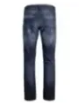 Dunkle blaue Herren Jeans gerade geschnitten