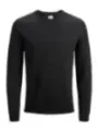Dunkelgrauer V-Ausschnitt Pullover Jack & Jones