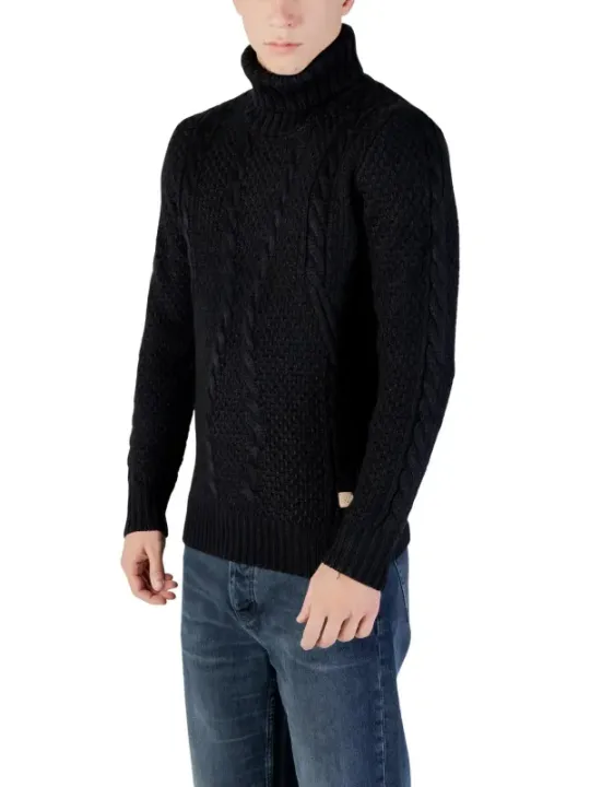 Gianni Lupo Herren Pullover Schwarz | online kaufen