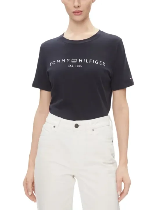 Tommy Hilfiger Damen T-Shirt Blau | online kaufen