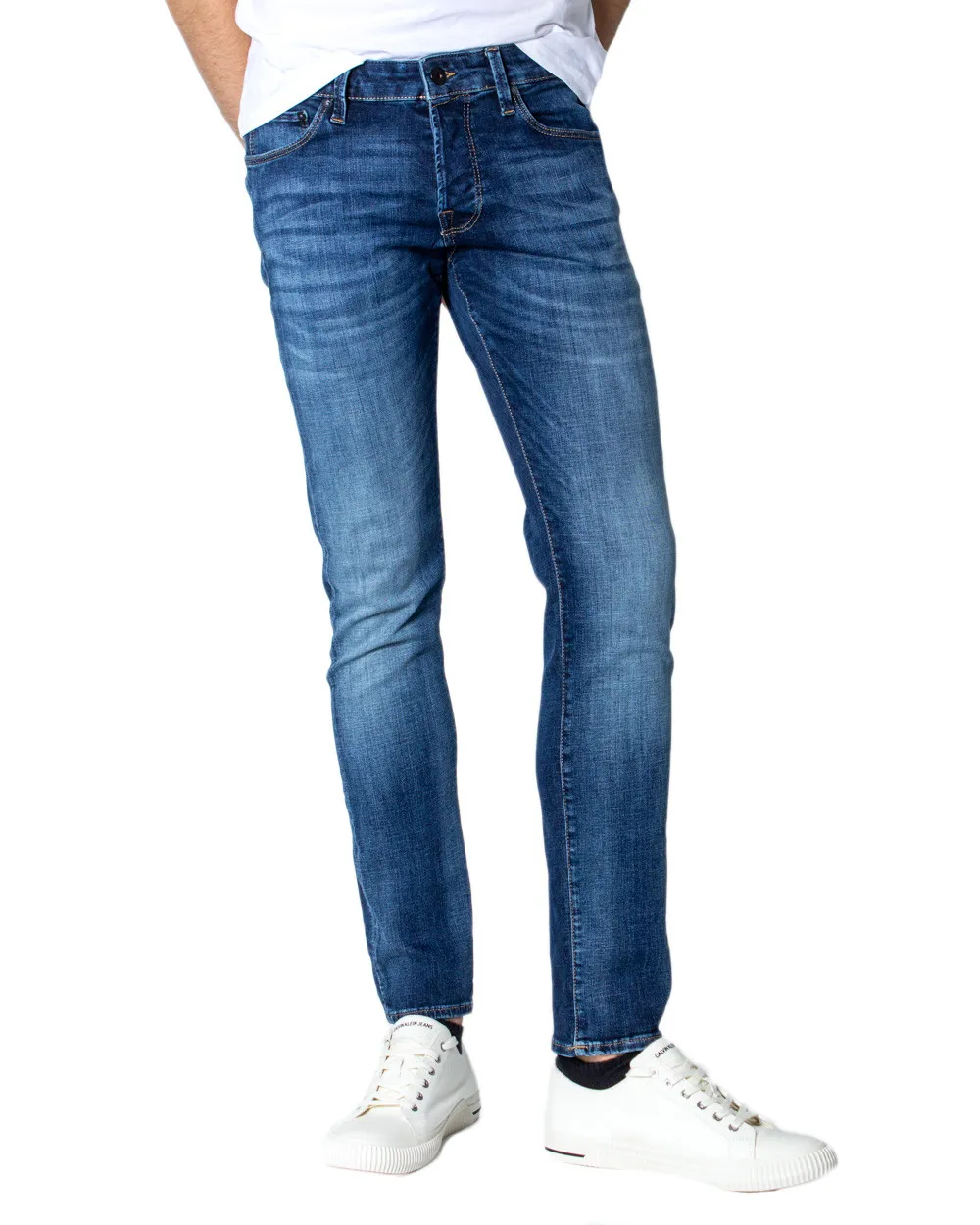 Herren Jeans Blau 187126