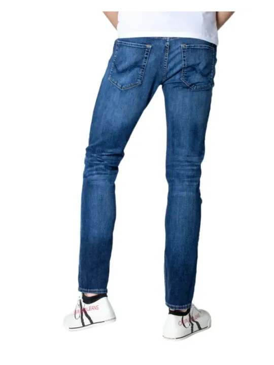 Blaue Jack & Jones Straight Jeans