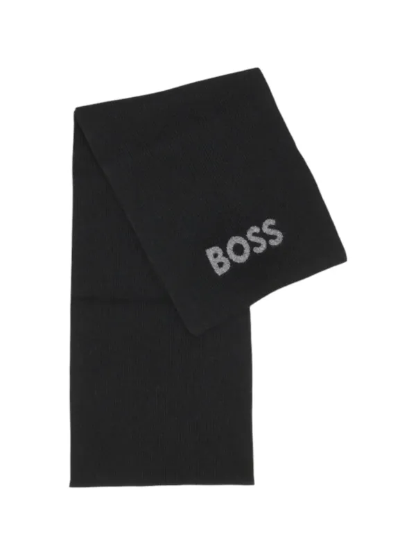 Boss Herren Schal Schwarz | online kaufen
