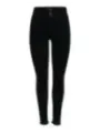 Schwarze Skinny-Jeans mit Fransen