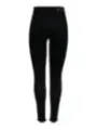 Schwarze Damen-Jeggings mit hohem Bund