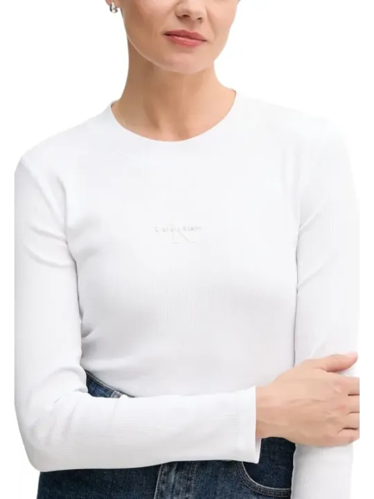 Calvin Klein Jeans Damen T-Shirt Weiß | online kaufen