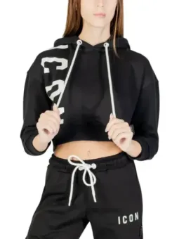 Icon Damen Fleece Schwarz mieten – Flex-Fashion Verleih