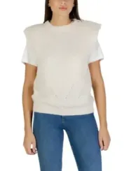 Ichi Damen Weste Beige | online kaufen