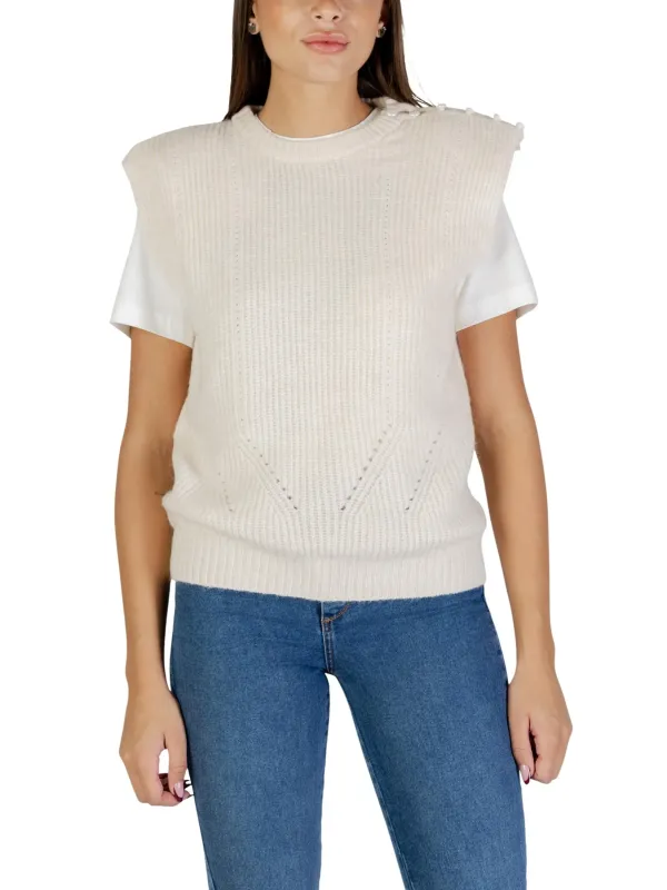 Ichi Damen Weste Beige | online kaufen