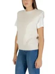 Ichi Damen Weste Beige | online kaufen