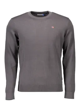 Napapijri Herren Langarmshirt Grau Größe L mieten bei Flex-Fashion