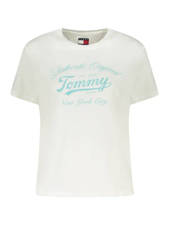 Tommy Hilfiger Damen T-Shirt Weiß mieten – Flex-Fashion Verleih