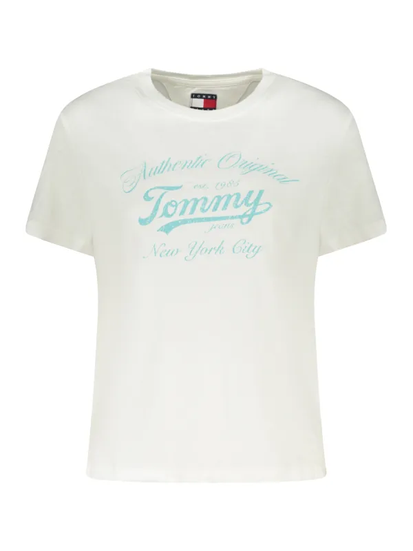 Tommy Hilfiger Damen T-Shirt Weiß mieten – Flex-Fashion Verleih