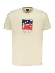 Tommy Hilfiger Herren T-Shirt Beige leihen bei Flex-Fashion