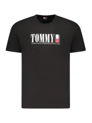 Tommy Hilfiger Herren KURZARM-T-SHIRT Schwarz