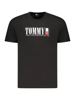Tommy Hilfiger T-Shirt Herren Schwarz mieten | Flex-Fashion